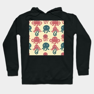 Octopus Squid Bunch - Super Cute Colorful Cephalopod Pattern Hoodie